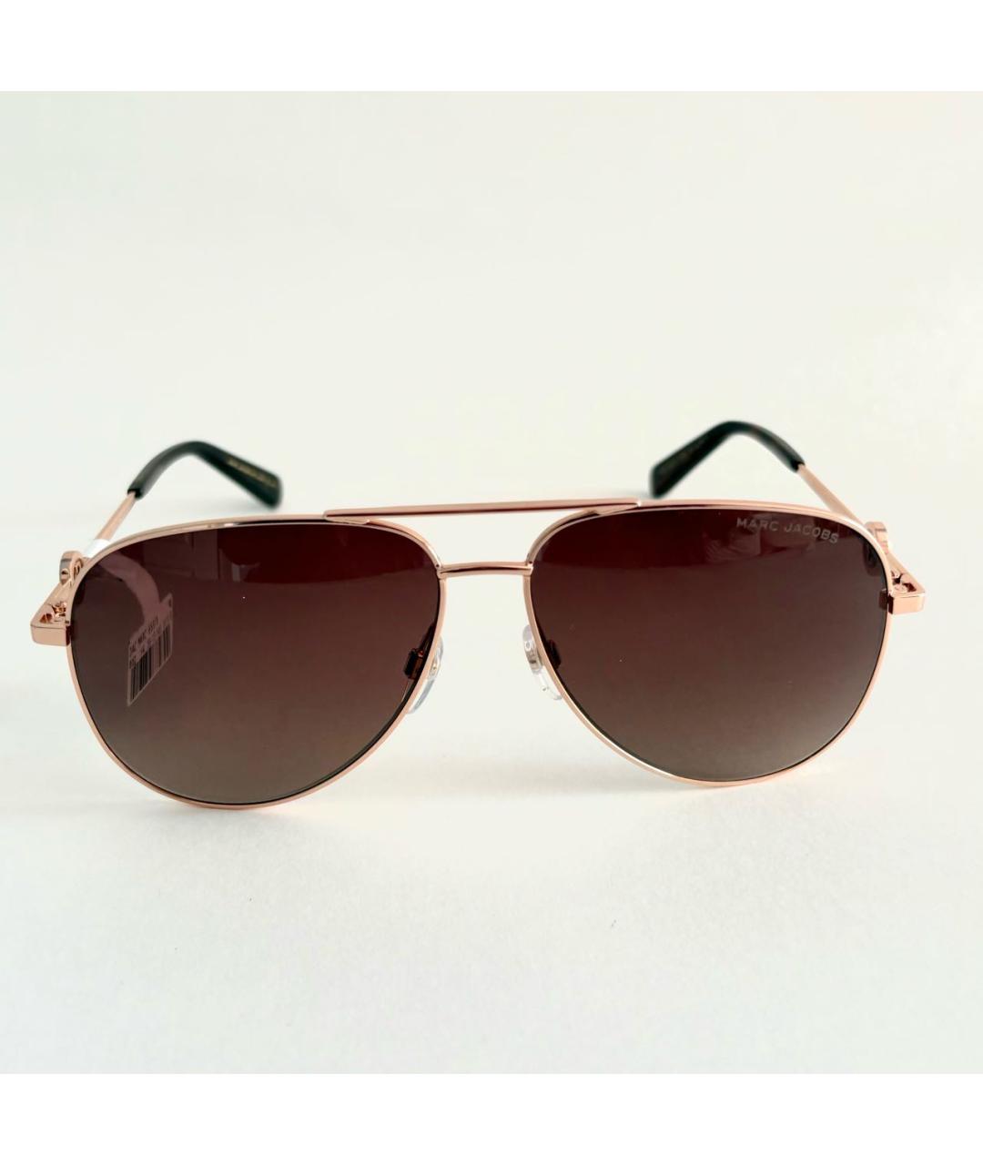 MARC JACOBS Золотые металлические солнцезащитные очки, фото 7