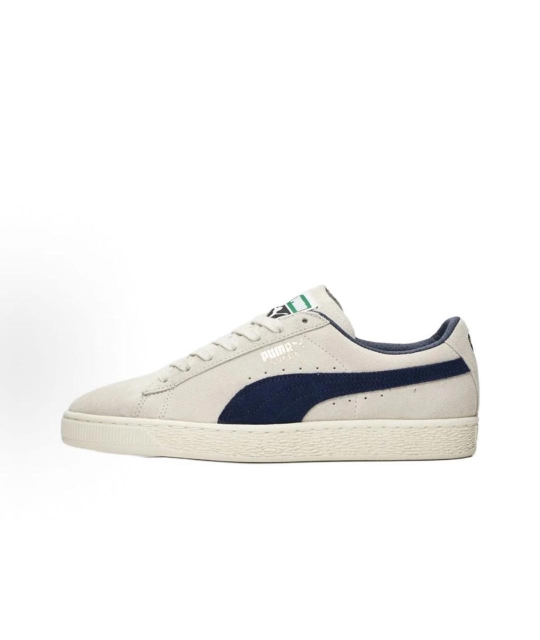 PUMA Бежевые замшевые низкие кроссовки / кеды, фото 3