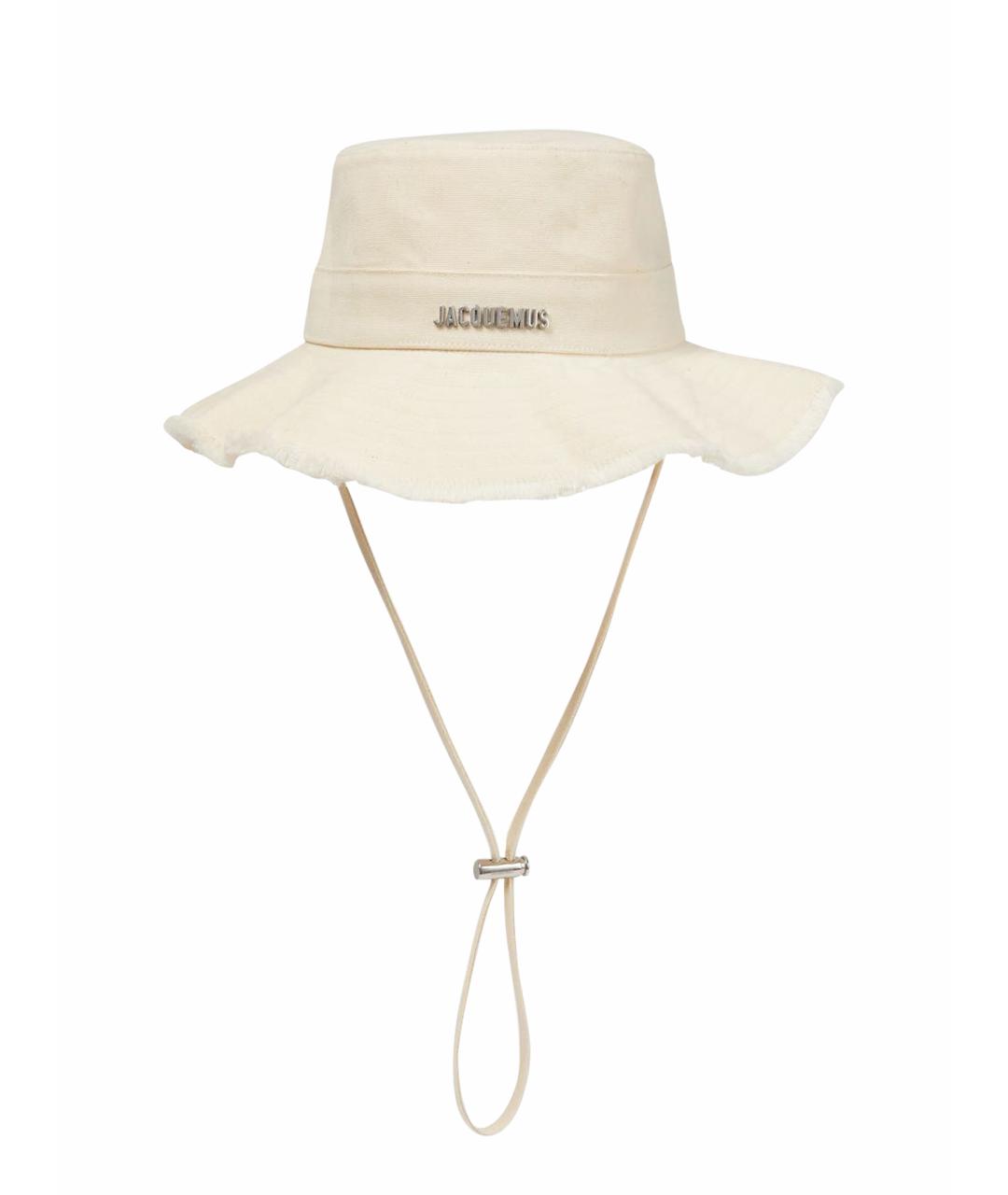 JACQUEMUS Белая хлопковая панама, фото 1