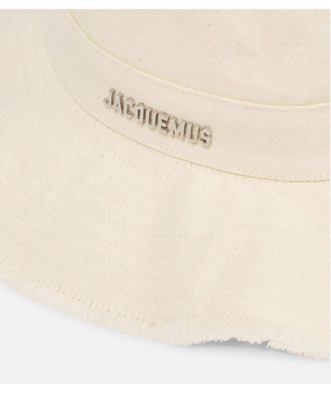 JACQUEMUS Белая хлопковая панама, фото 3