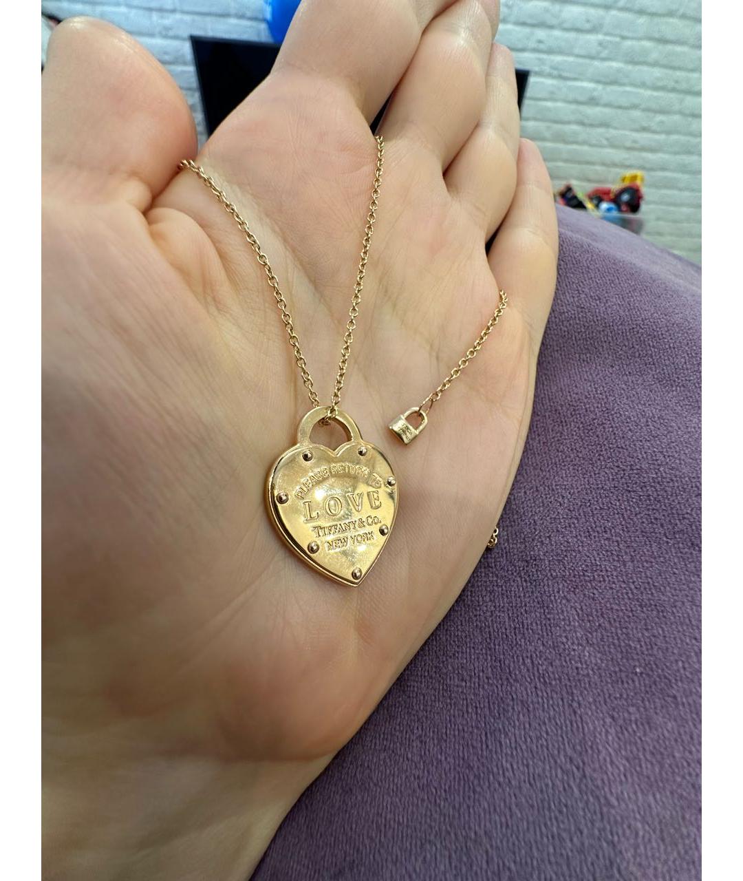 TIFFANY&CO Золотое колье из розового золота, фото 4