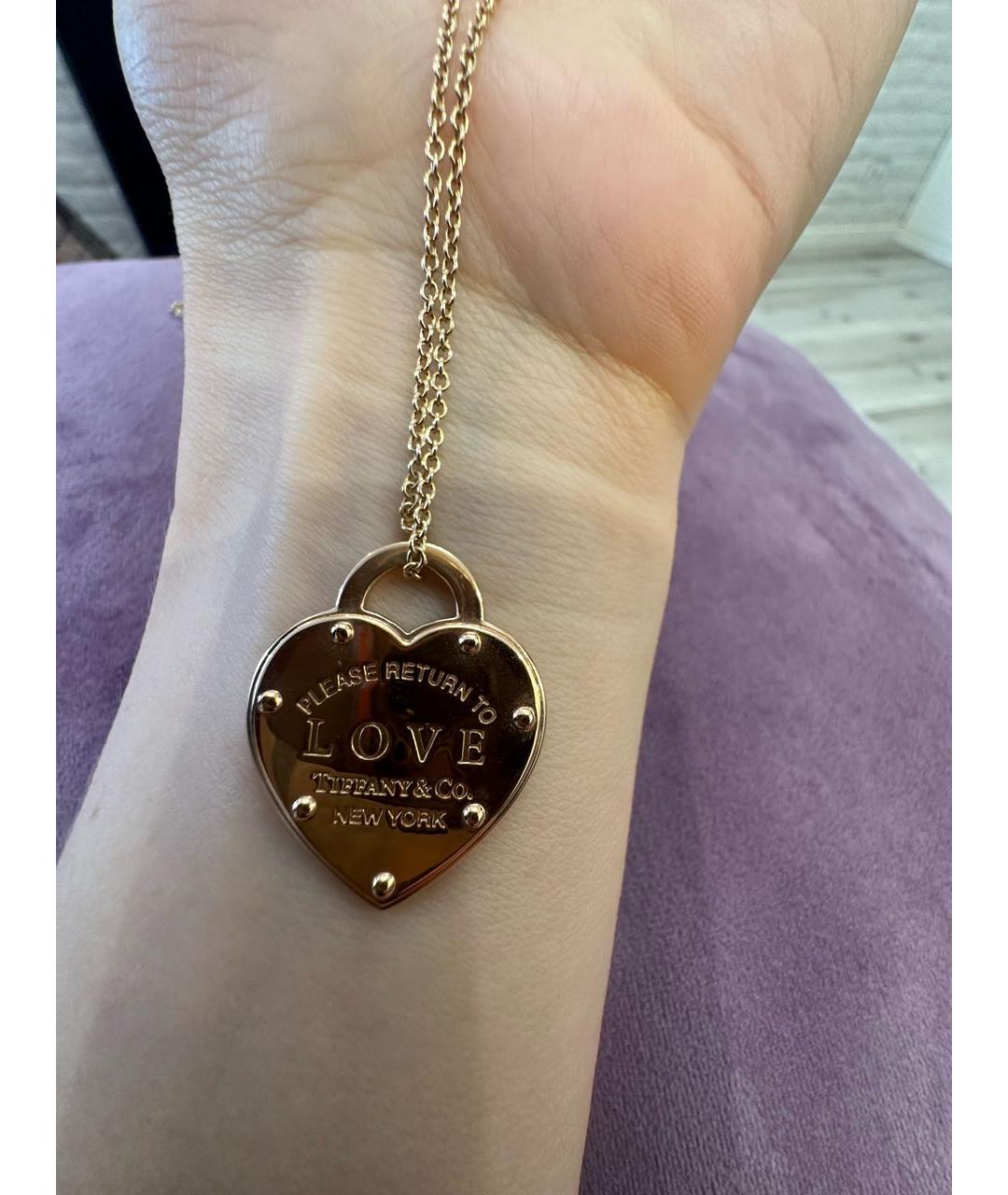 TIFFANY&CO Золотое колье из розового золота, фото 9