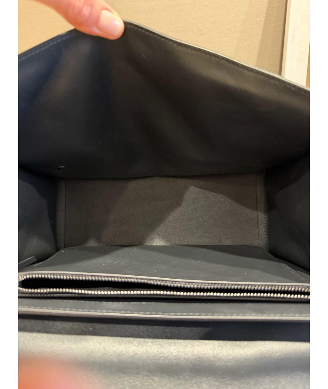 BRUNELLO CUCINELLI Серая замшевая сумка с короткими ручками, фото 3