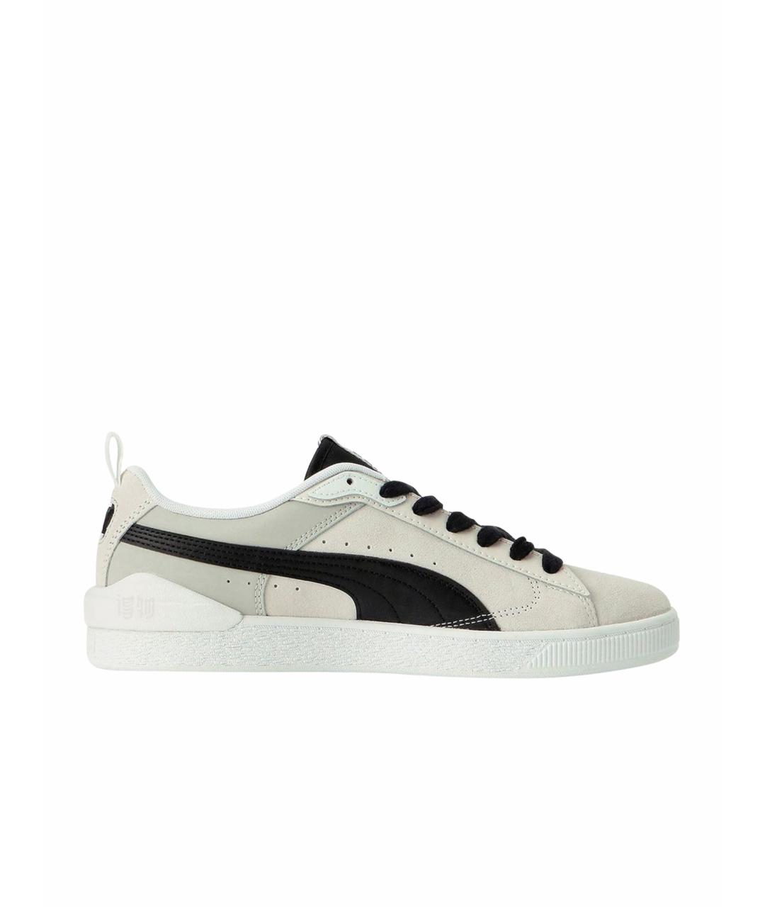 PUMA Бежевые замшевые низкие кроссовки / кеды, фото 4