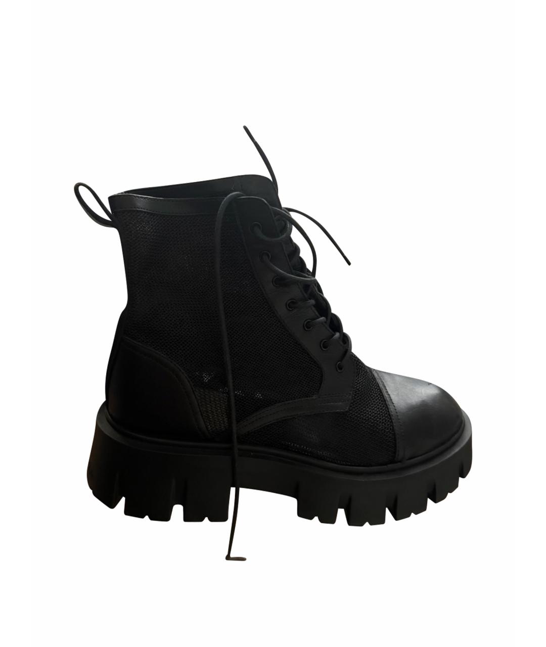 PREMIATA Черные кожаные ботильоны, фото 4