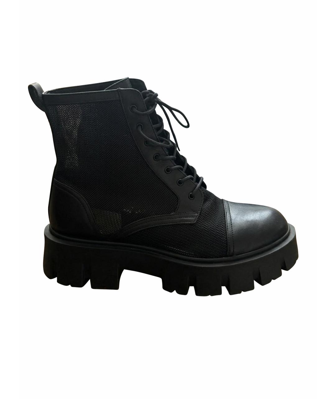 PREMIATA Черные кожаные ботильоны, фото 1