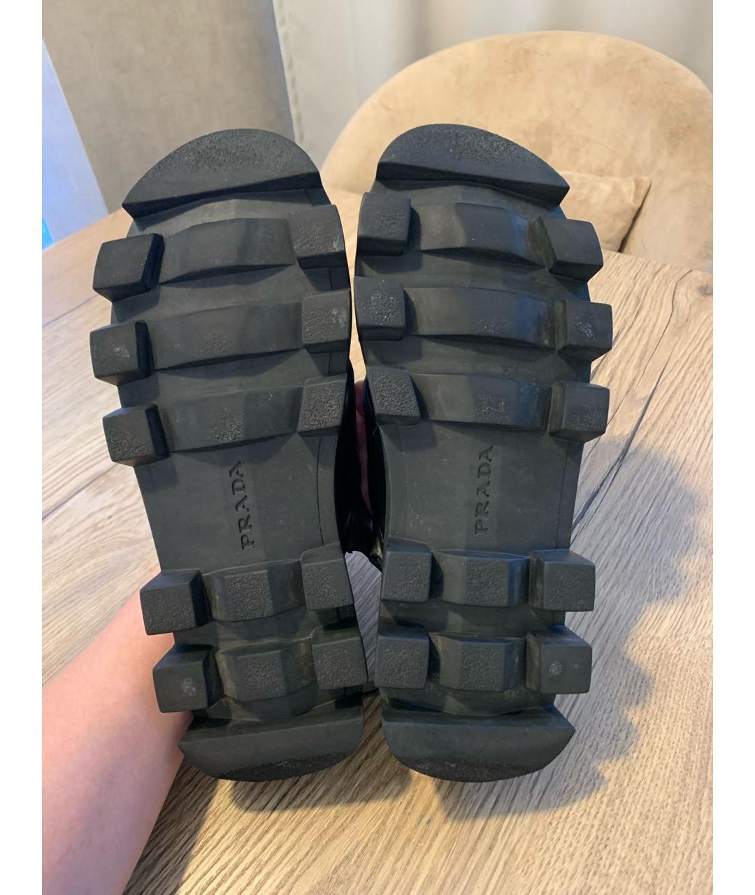 PRADA Черные кожаные сандалии, фото 6