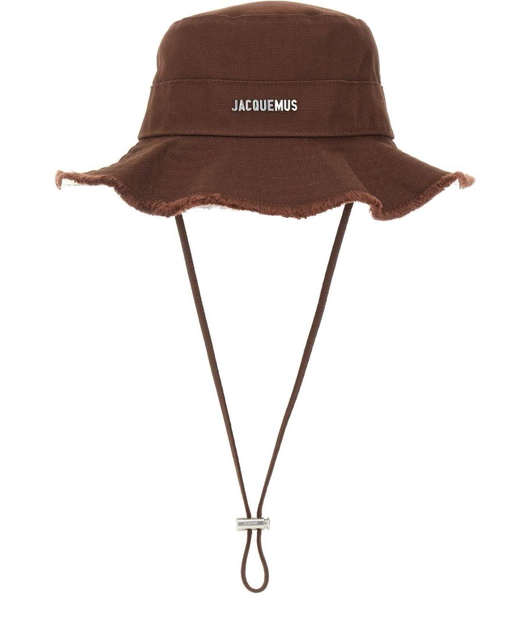 JACQUEMUS Коричневая хлопковая панама, фото 3