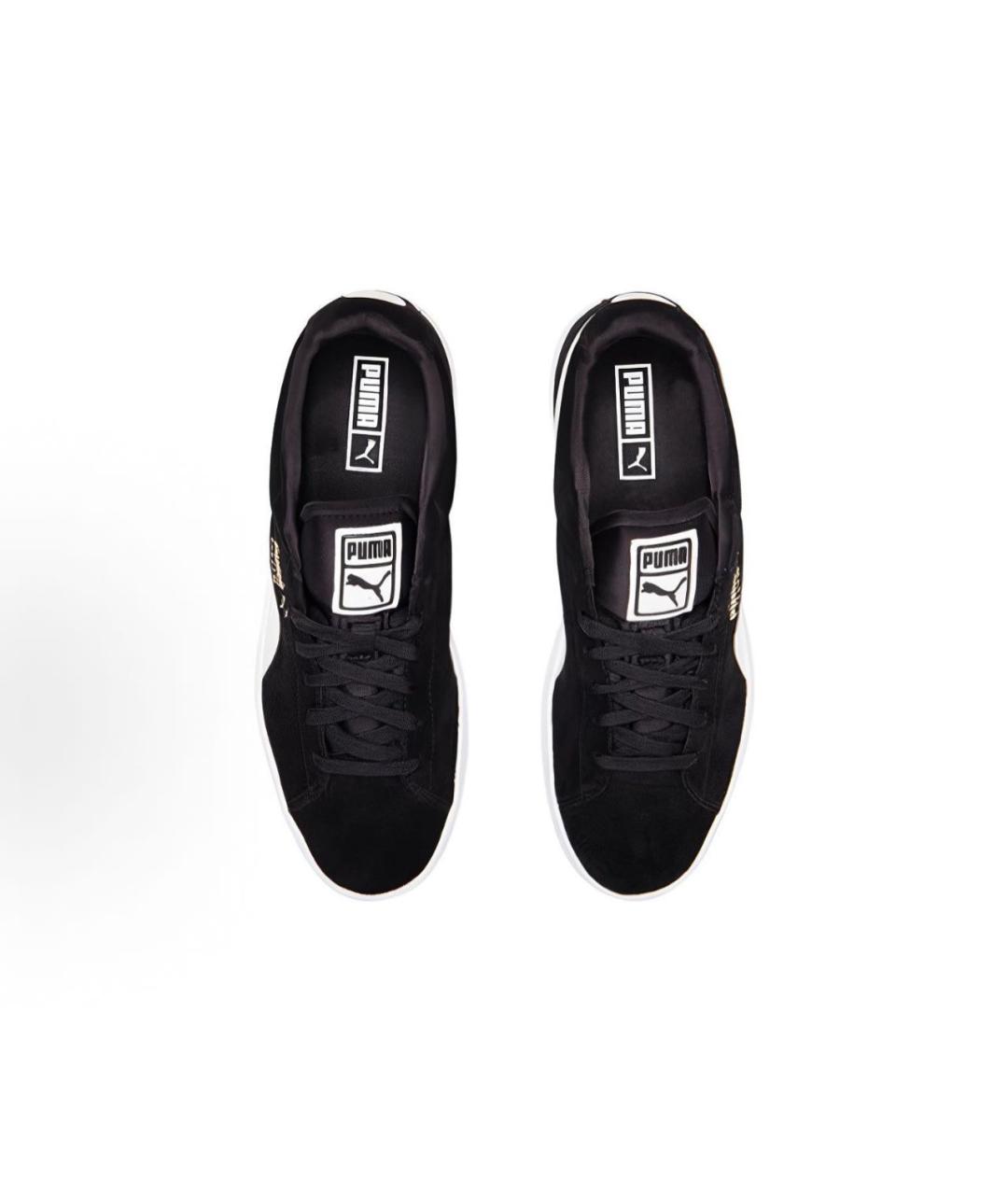 PUMA Черные замшевые низкие кроссовки / кеды, фото 2