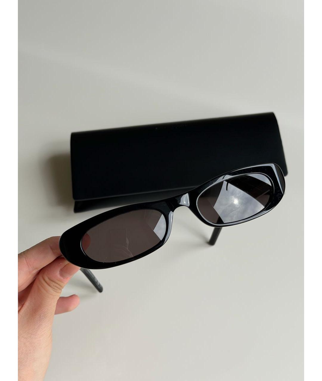 SAINT LAURENT Черные солнцезащитные очки, фото 2