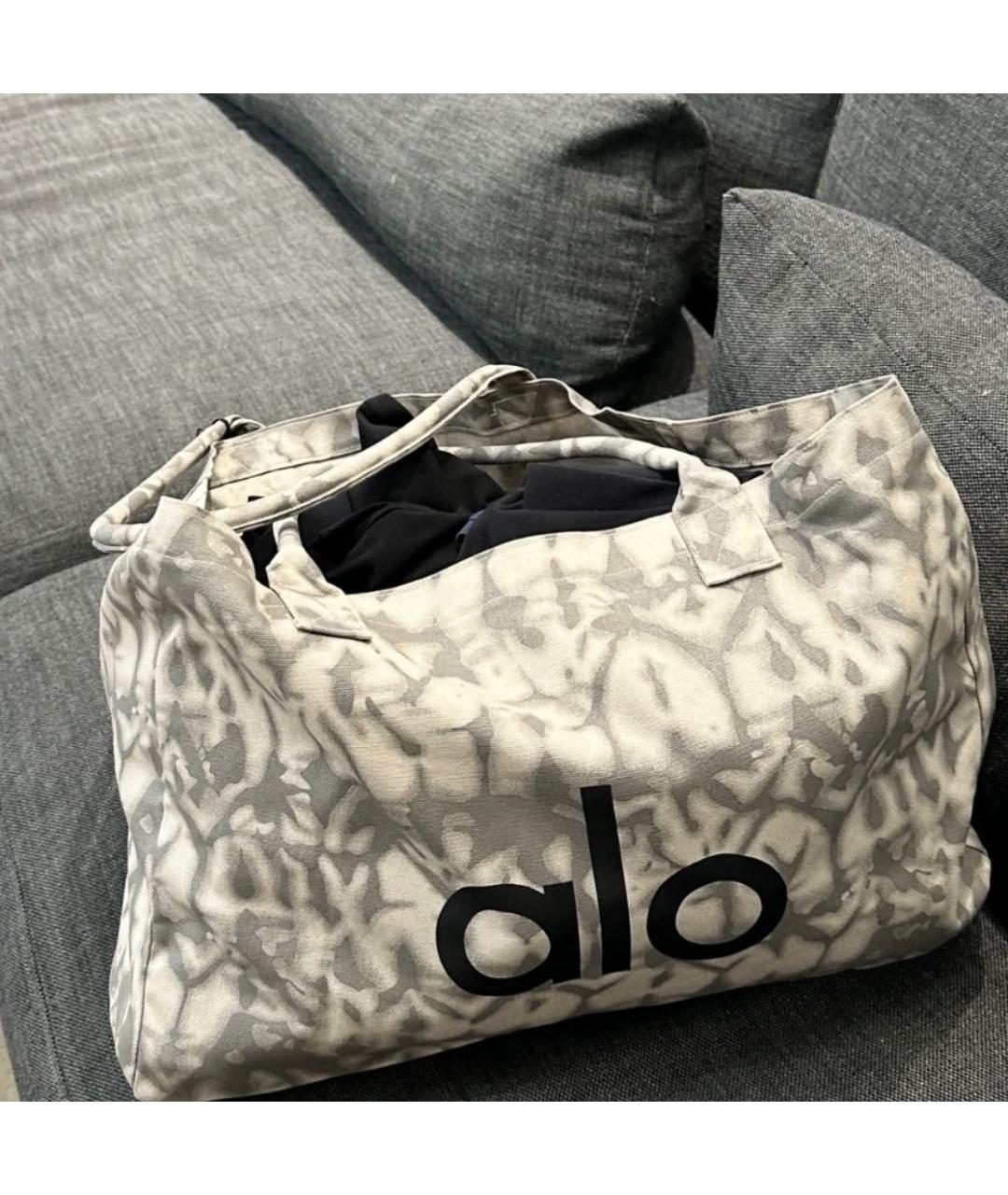 ALO YOGA Серая дорожная/спортивная сумка, фото 8