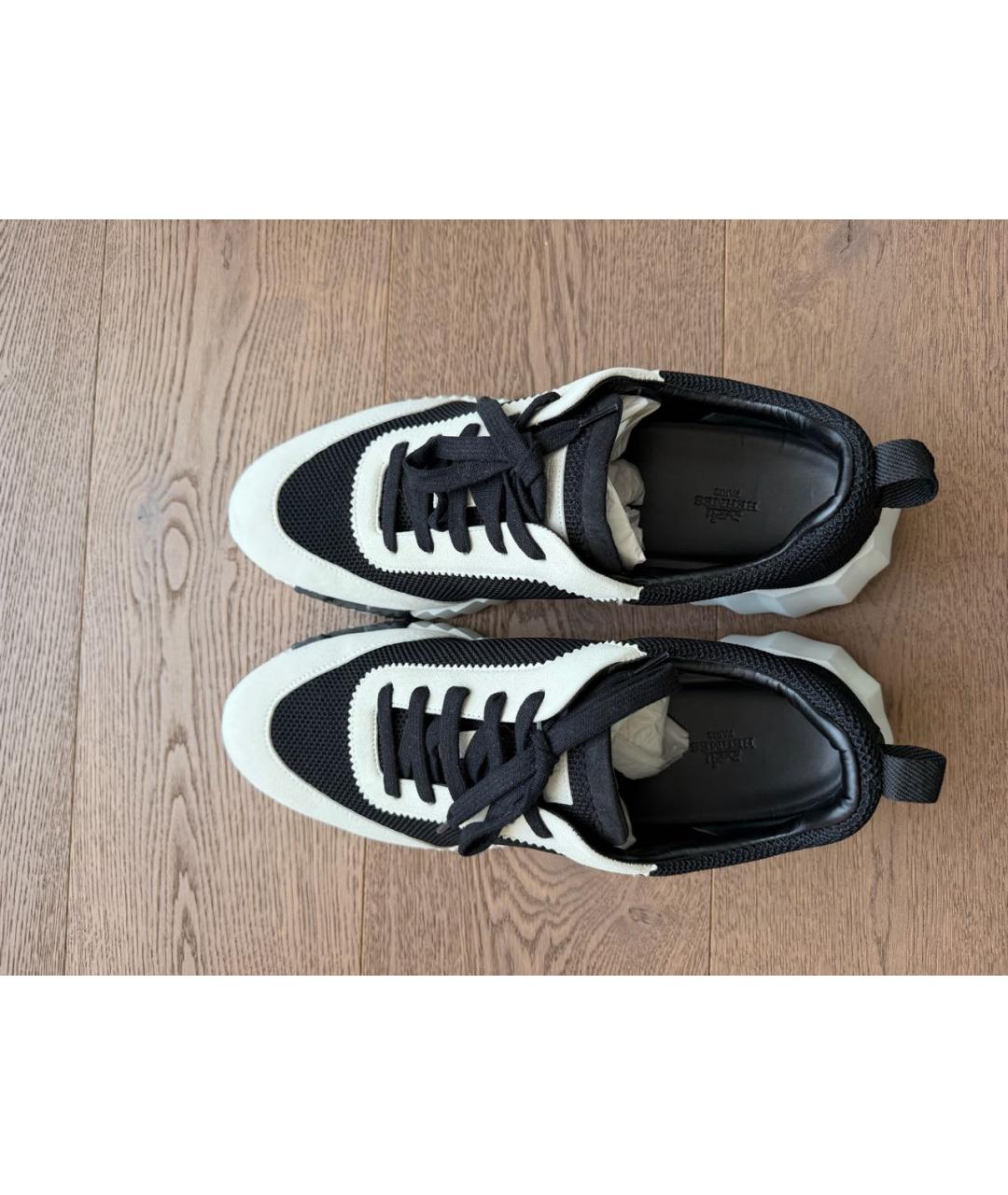 HERMES Черные низкие кроссовки / кеды, фото 3