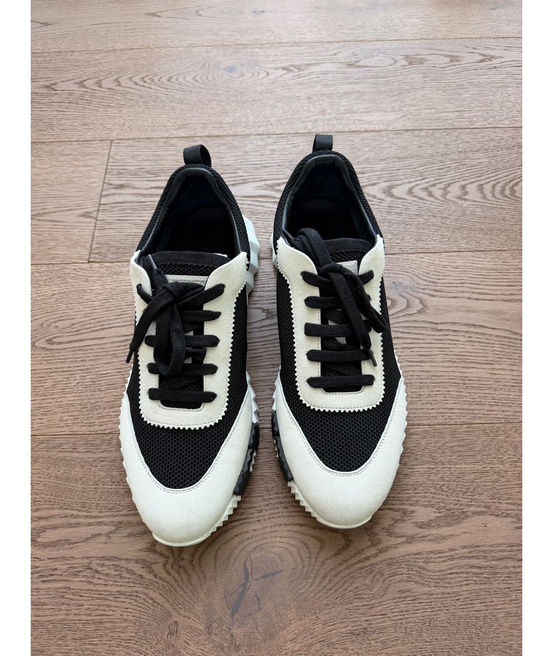 HERMES Черные низкие кроссовки / кеды, фото 2