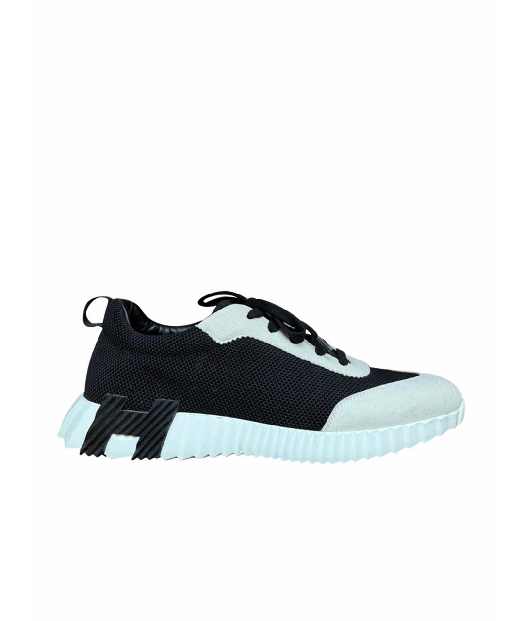 HERMES Черные низкие кроссовки / кеды, фото 1