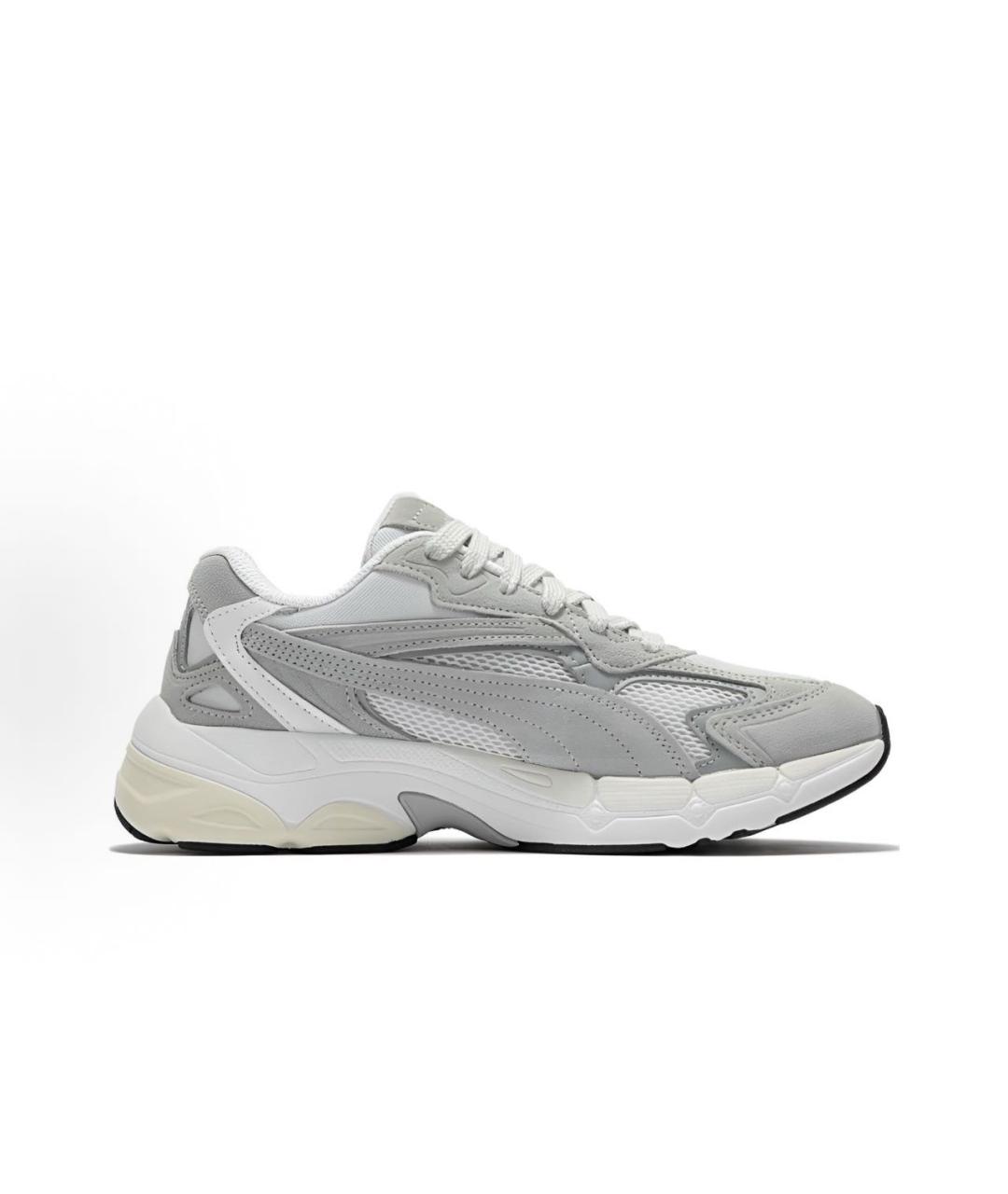 PUMA Серые кожаные кроссовки, фото 3