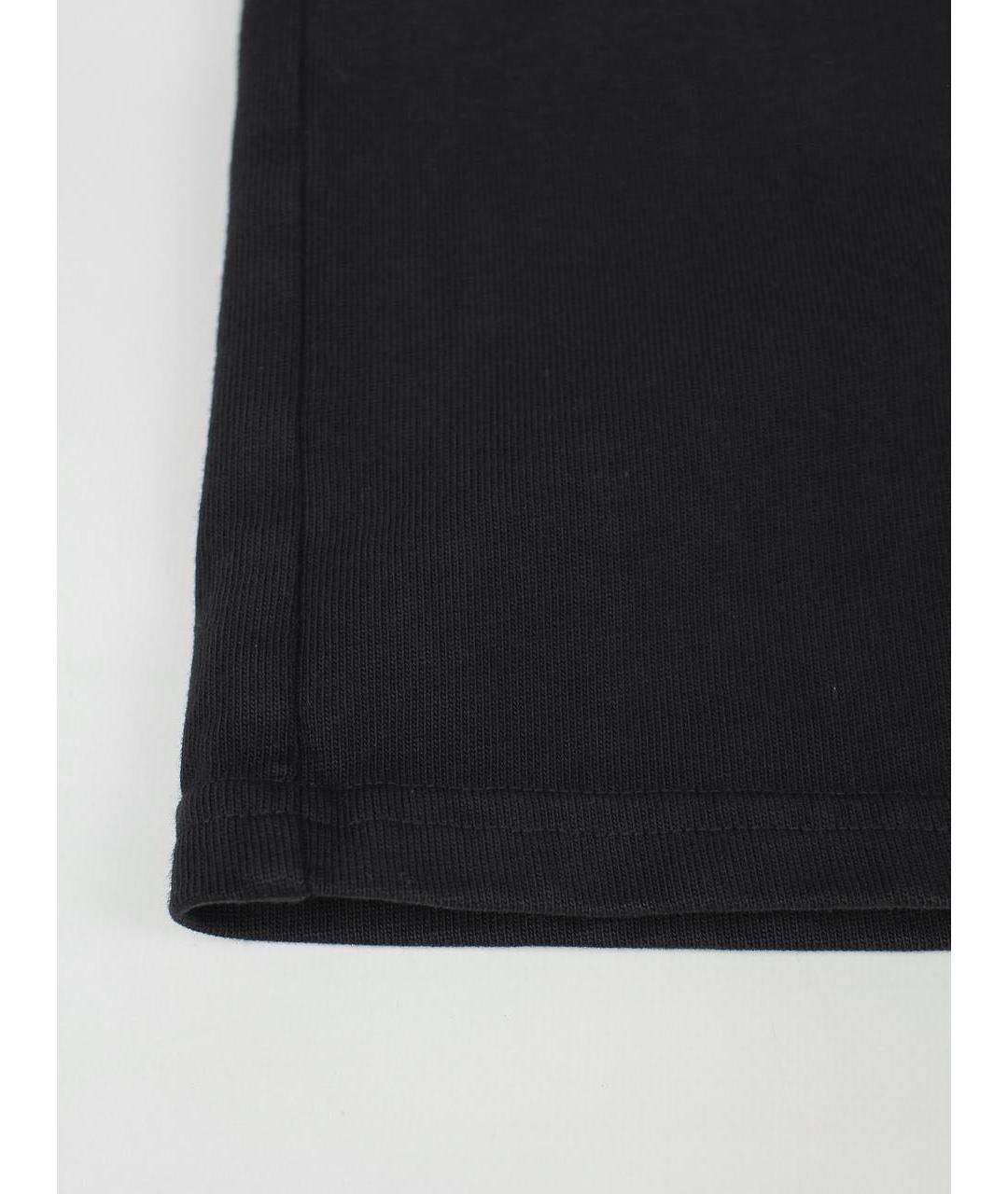 RHUDE Черная хлопковая футболка, фото 8