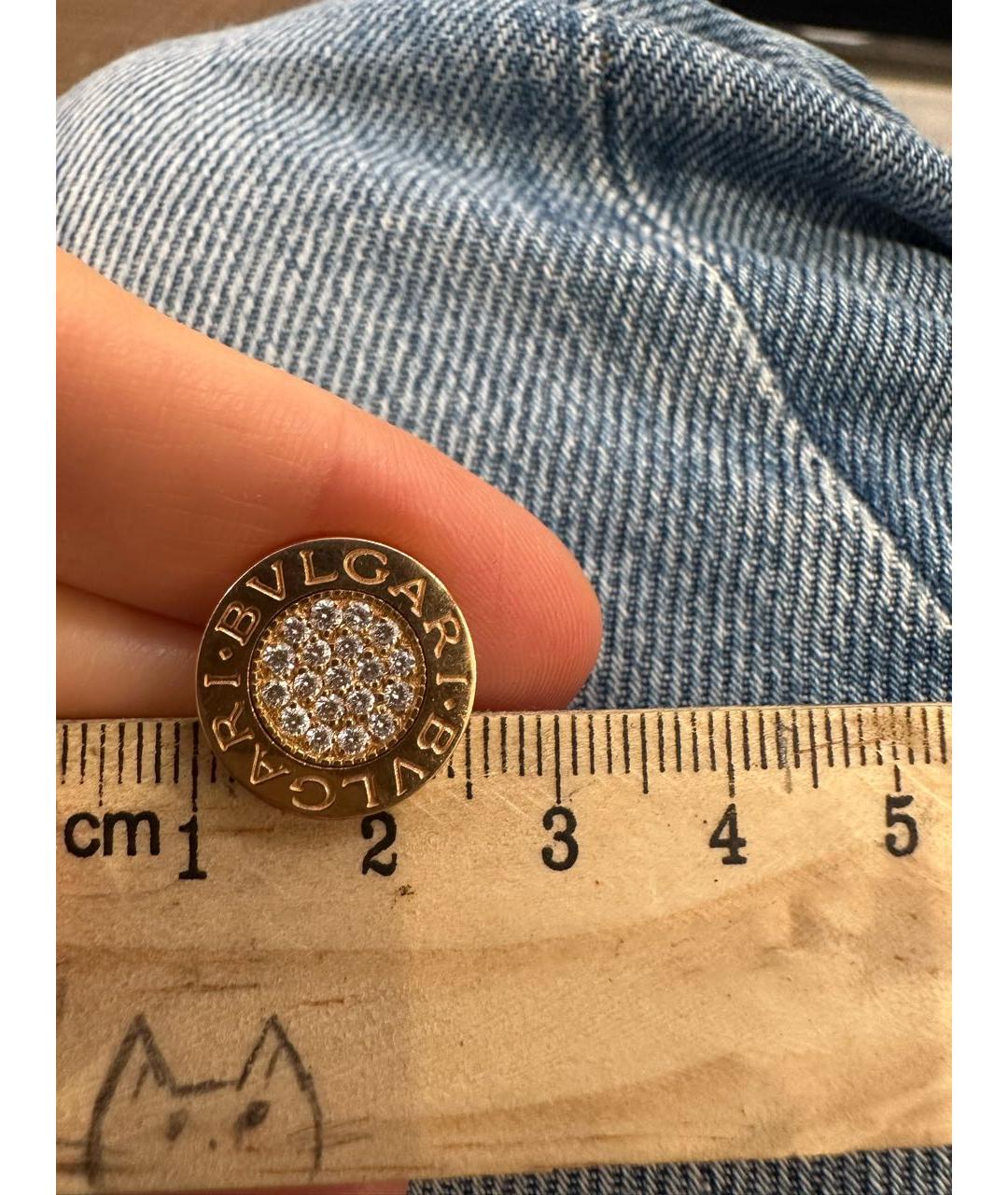 BVLGARI Золотые запонки из желтого золота, фото 2