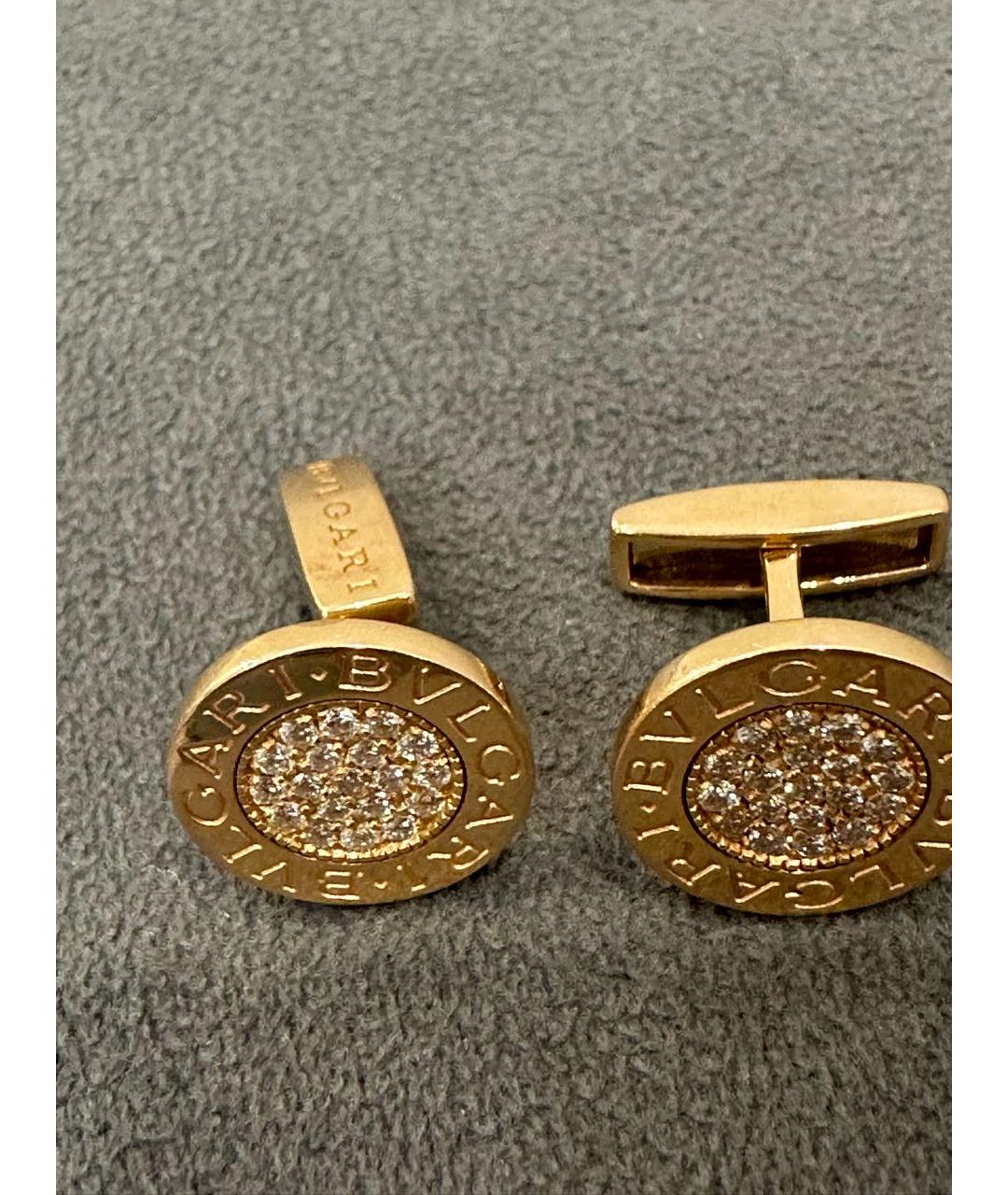 BVLGARI Золотые запонки из желтого золота, фото 8