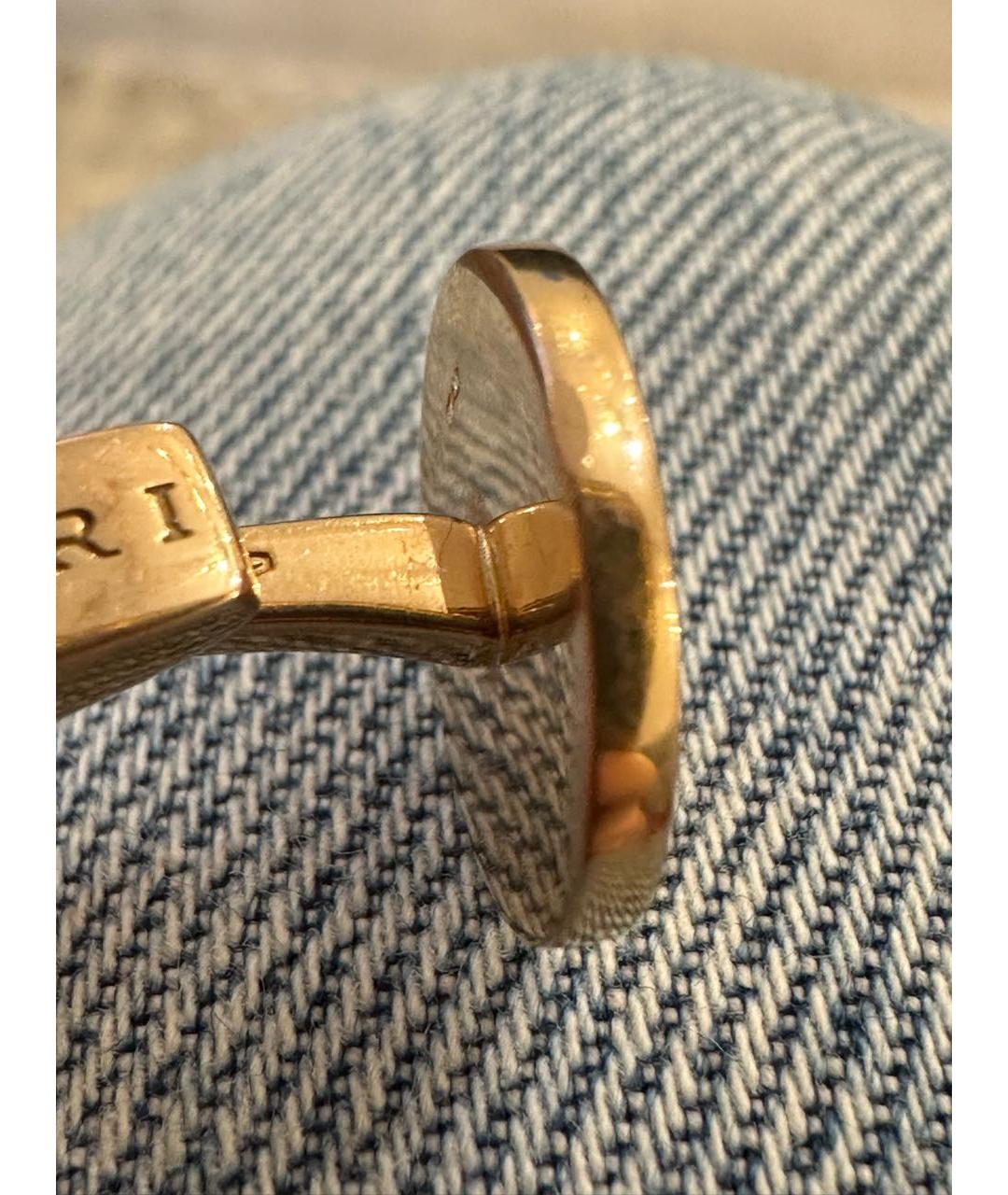 BVLGARI Золотые запонки из желтого золота, фото 5