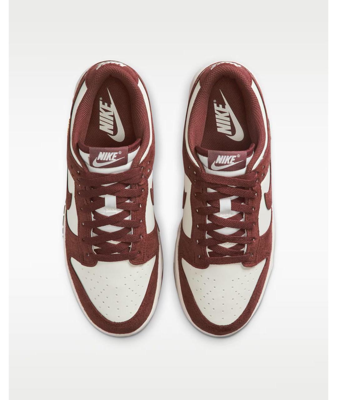 NIKE Бордовые кожаные кеды, фото 2