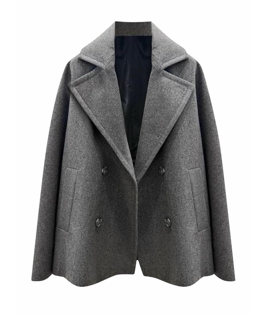 HEVO Антрацитовое шерстяное пальто, фото 7