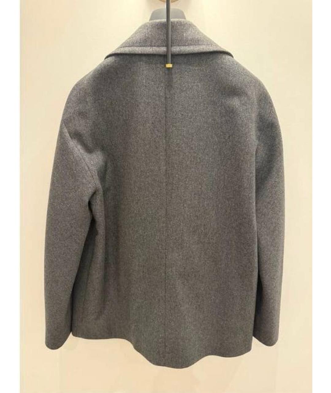 HEVO Антрацитовое шерстяное пальто, фото 2