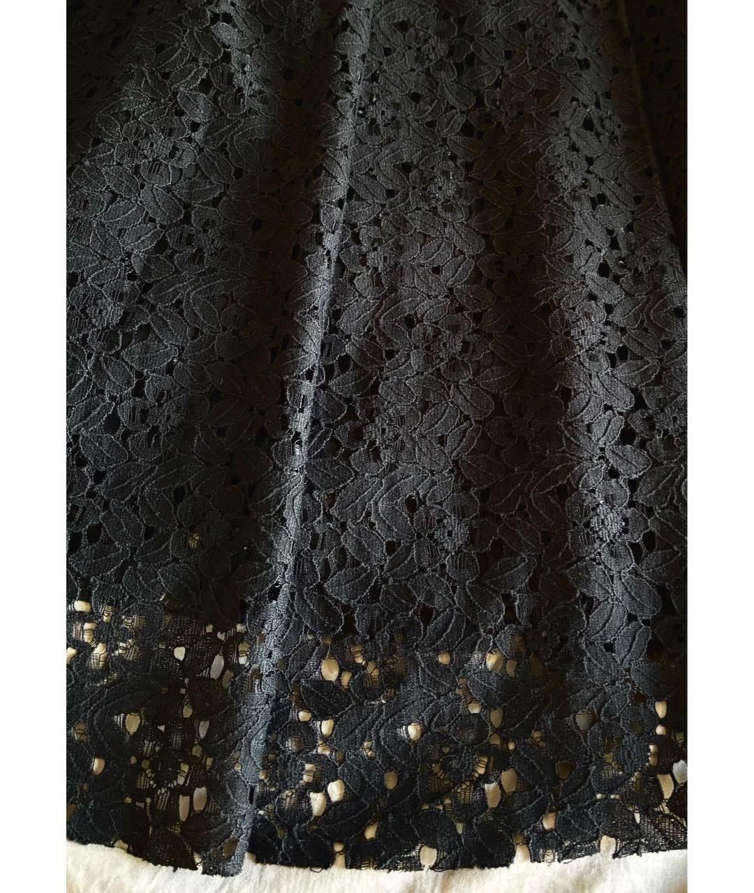 PHILOSOPHY DI LORENZO SERAFINI Черная кружевная юбка миди, фото 6