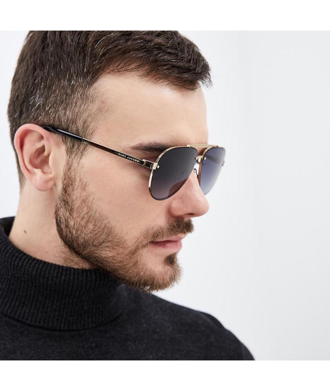 MARC JACOBS Черные металлические солнцезащитные очки, фото 8