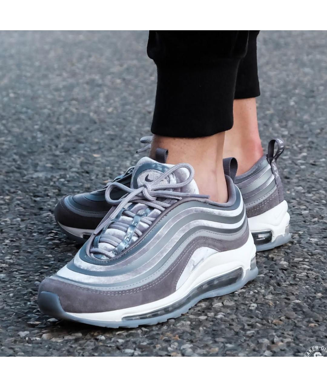 NIKE Антрацитовые текстильные кроссовки, фото 3