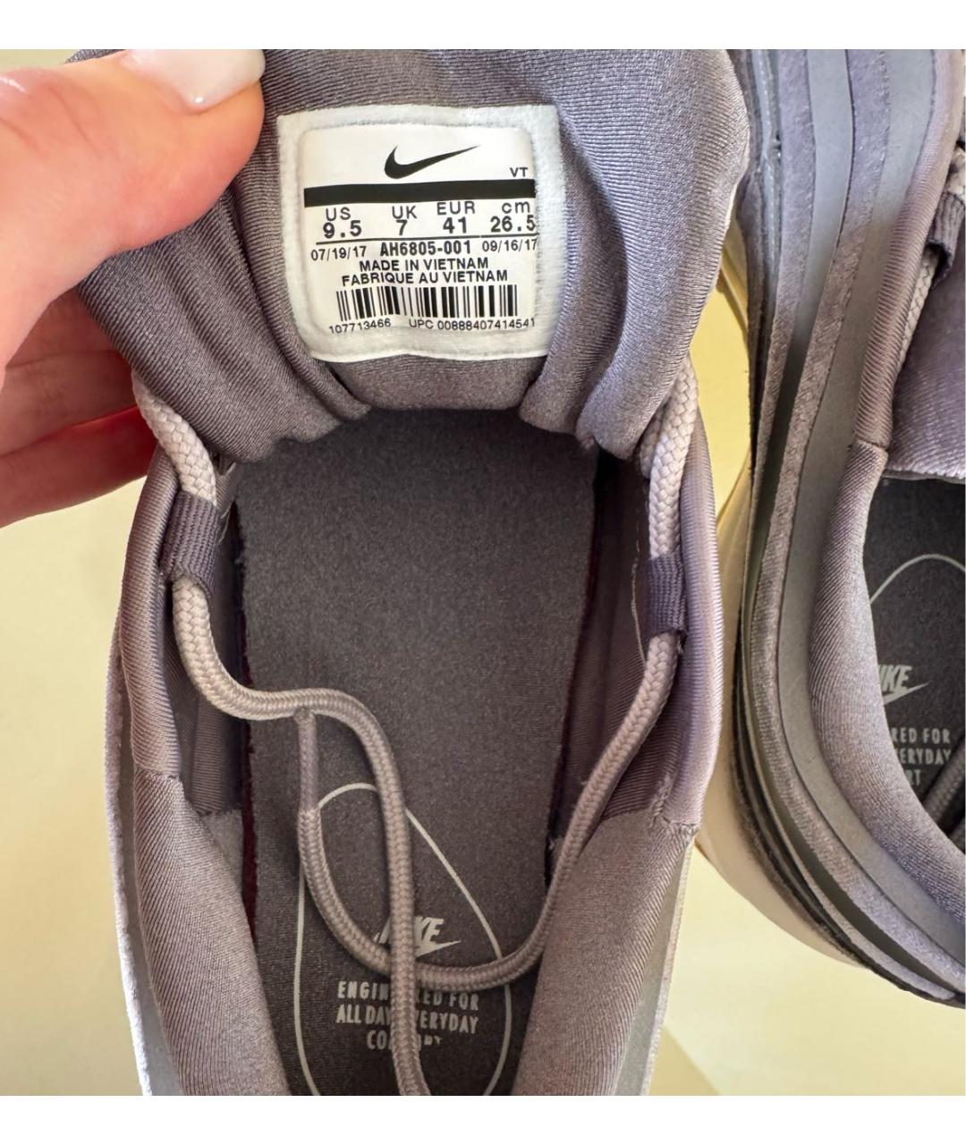 NIKE Антрацитовые текстильные кроссовки, фото 7