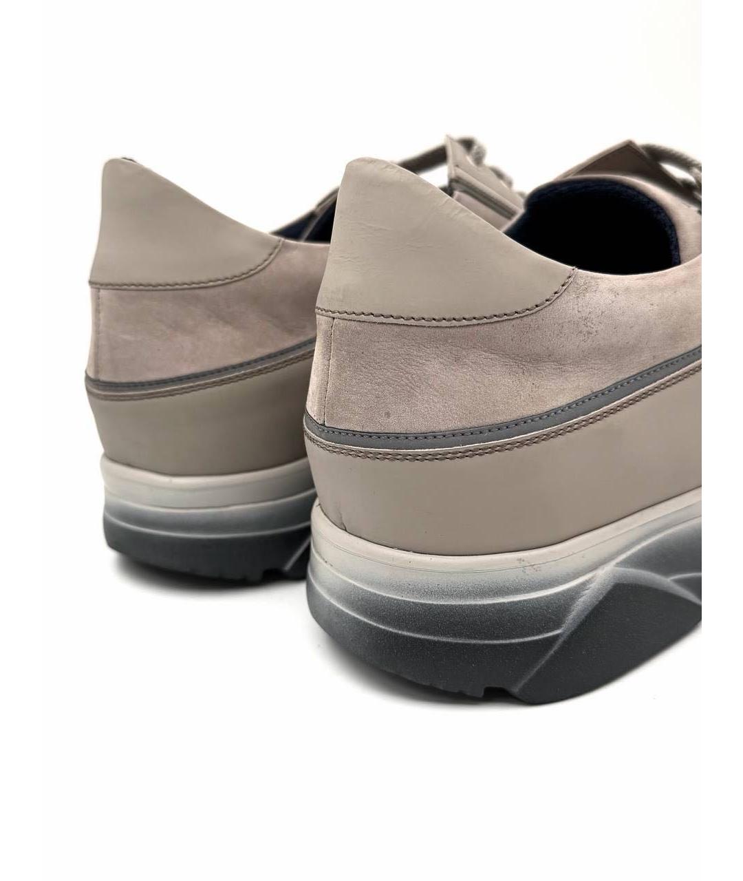 ZILLI Бежевые низкие кроссовки / кеды, фото 3