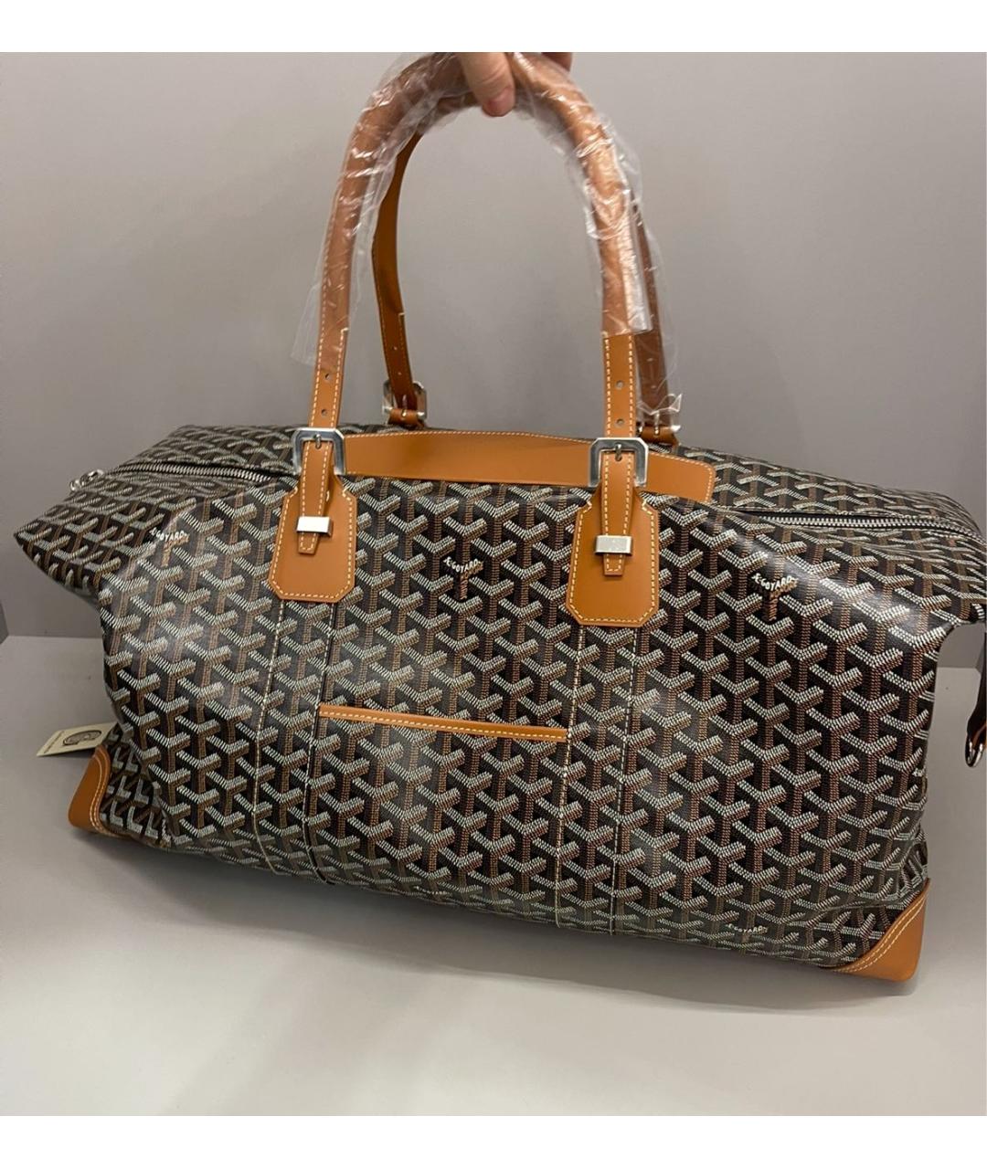 GOYARD Кожаная дорожная/спортивная сумка, фото 2