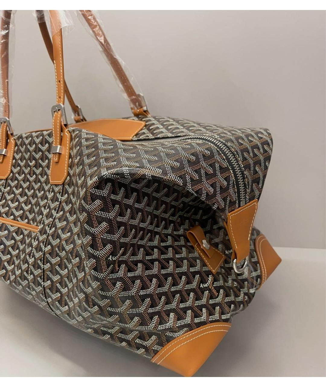 GOYARD Кожаная дорожная/спортивная сумка, фото 3