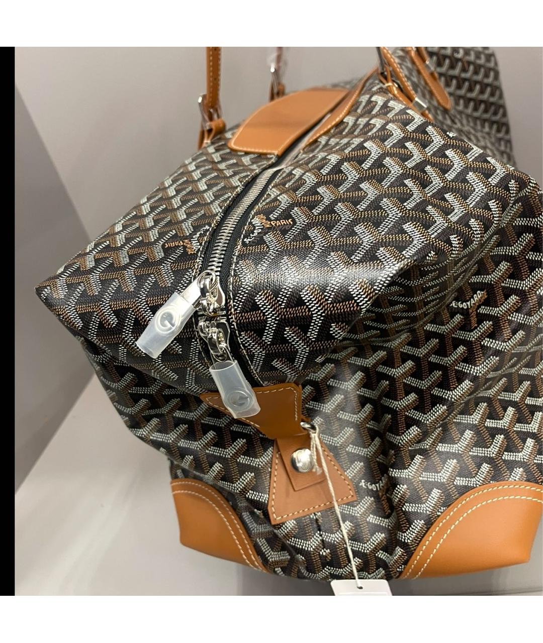GOYARD Кожаная дорожная/спортивная сумка, фото 4