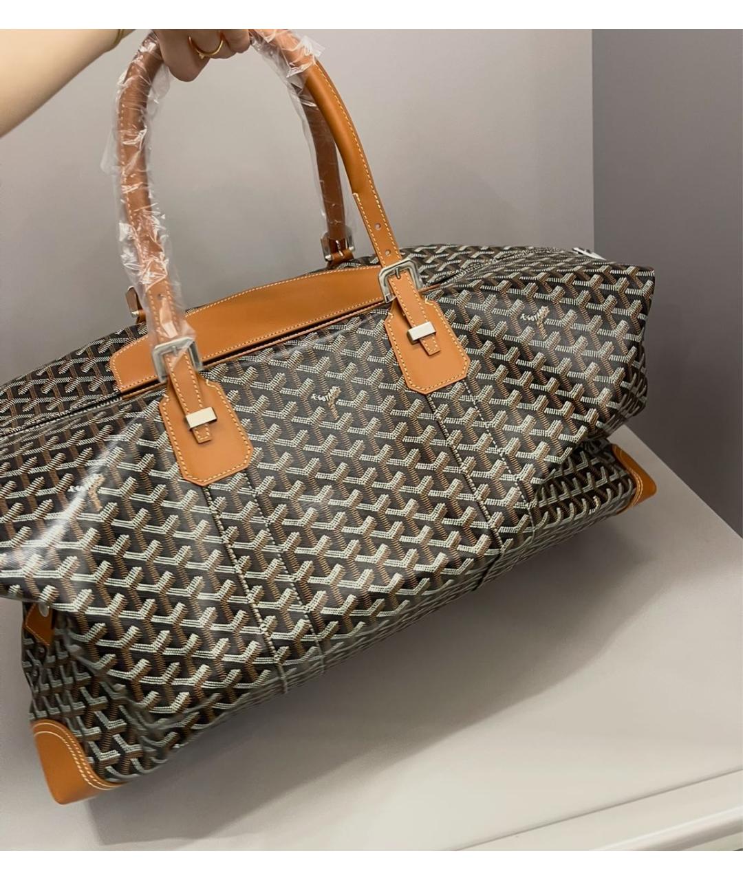 GOYARD Кожаная дорожная/спортивная сумка, фото 5