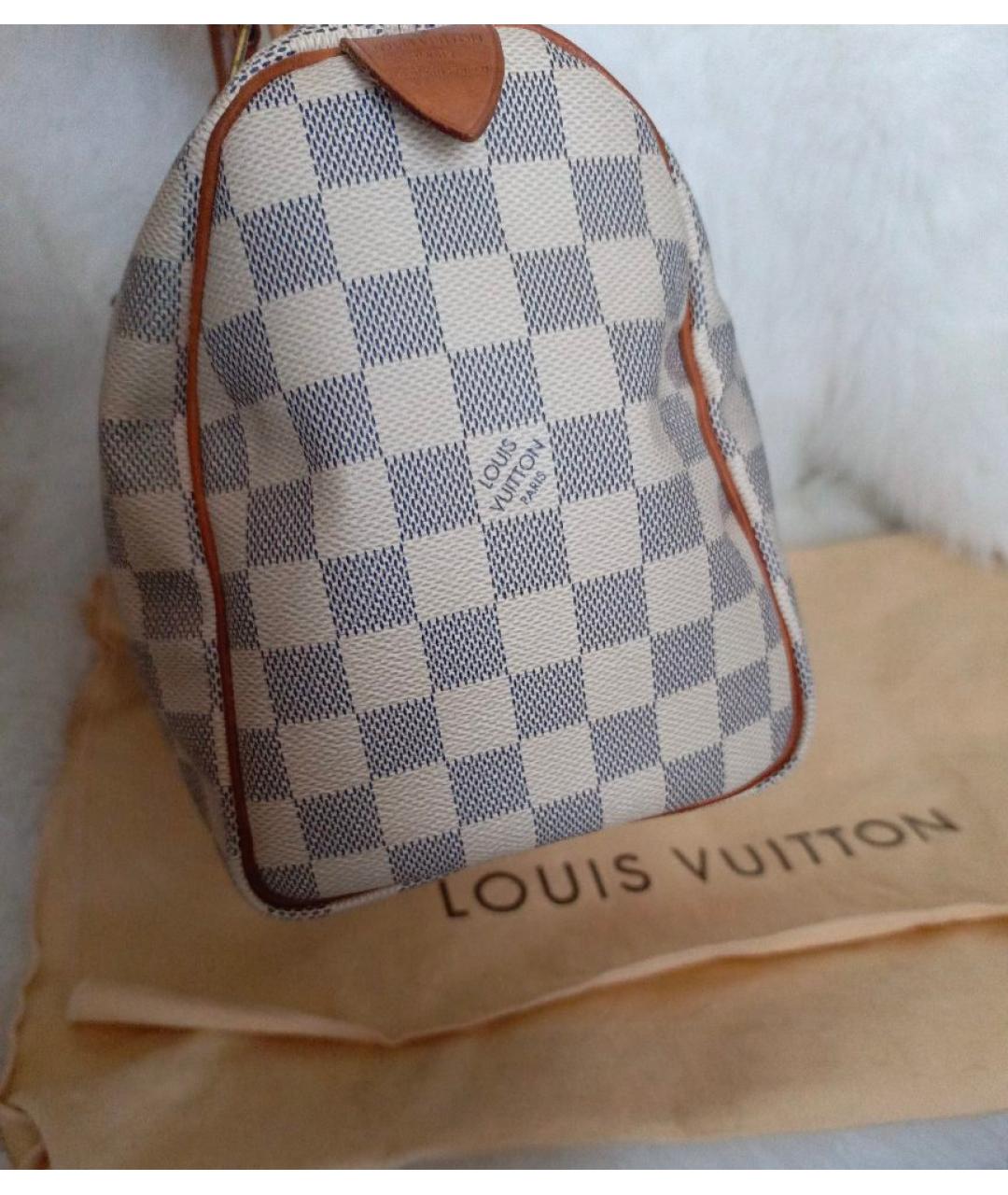LOUIS VUITTON Белая сумка с короткими ручками, фото 5