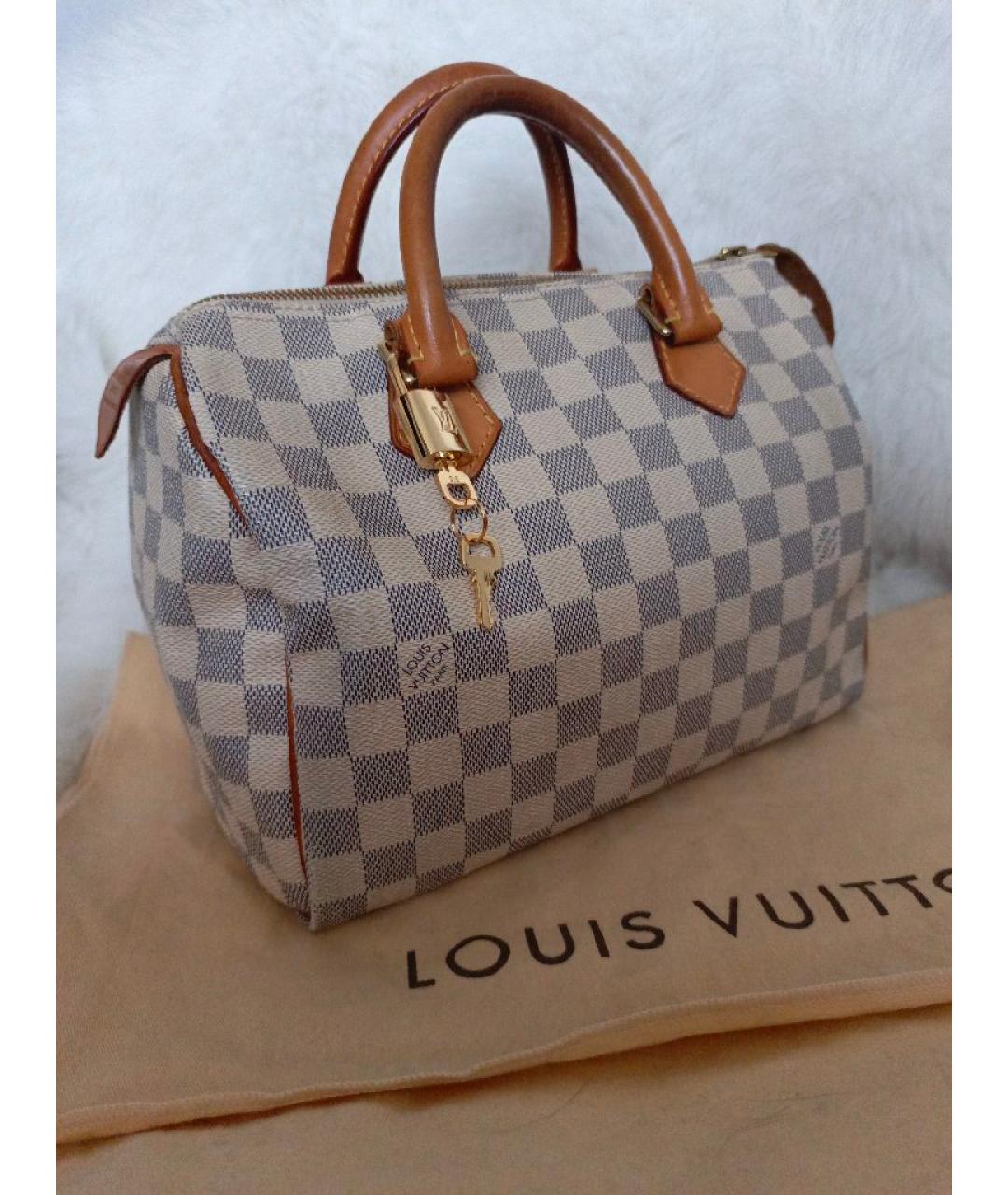 LOUIS VUITTON Белая сумка с короткими ручками, фото 2