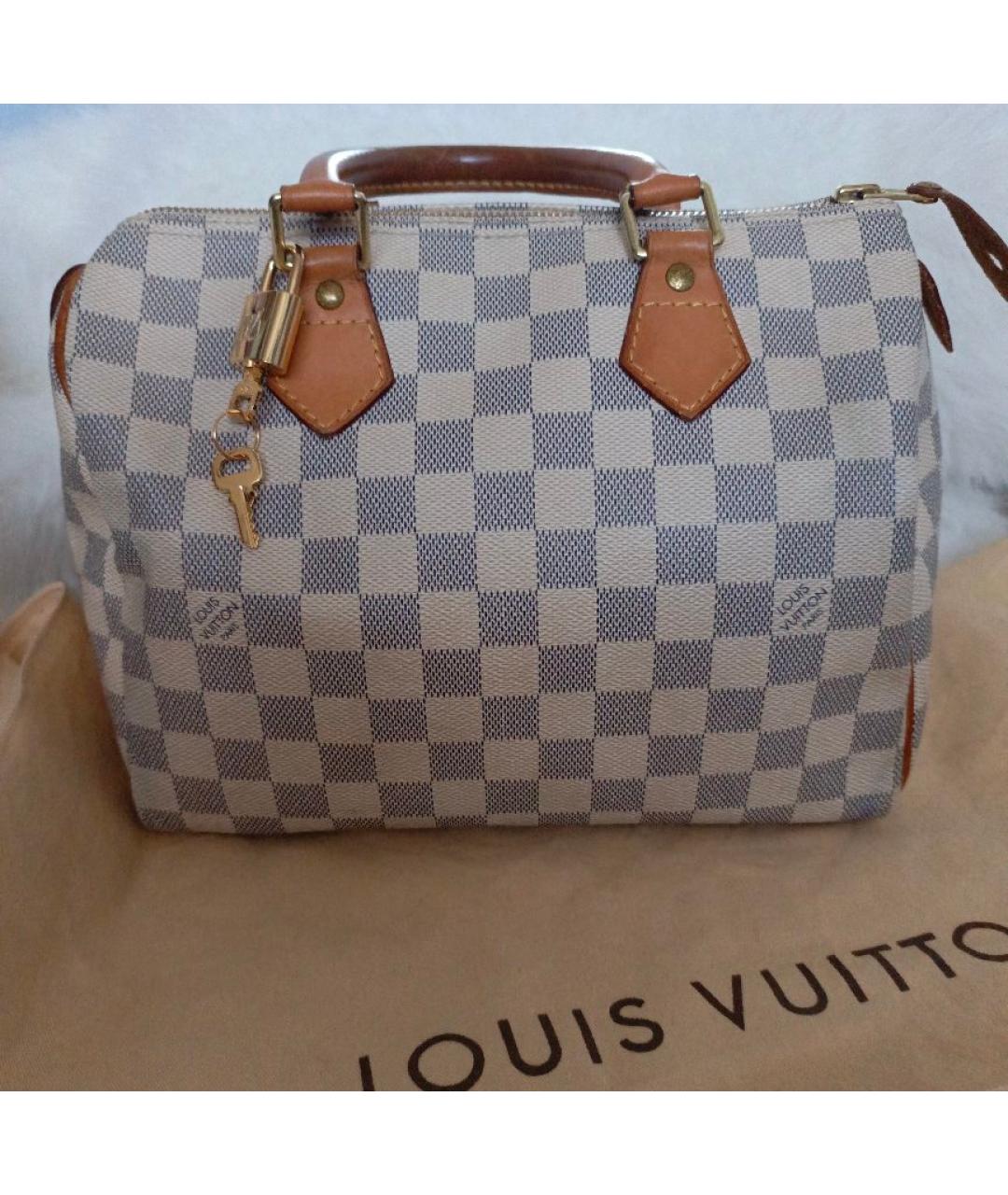 LOUIS VUITTON Белая сумка с короткими ручками, фото 10