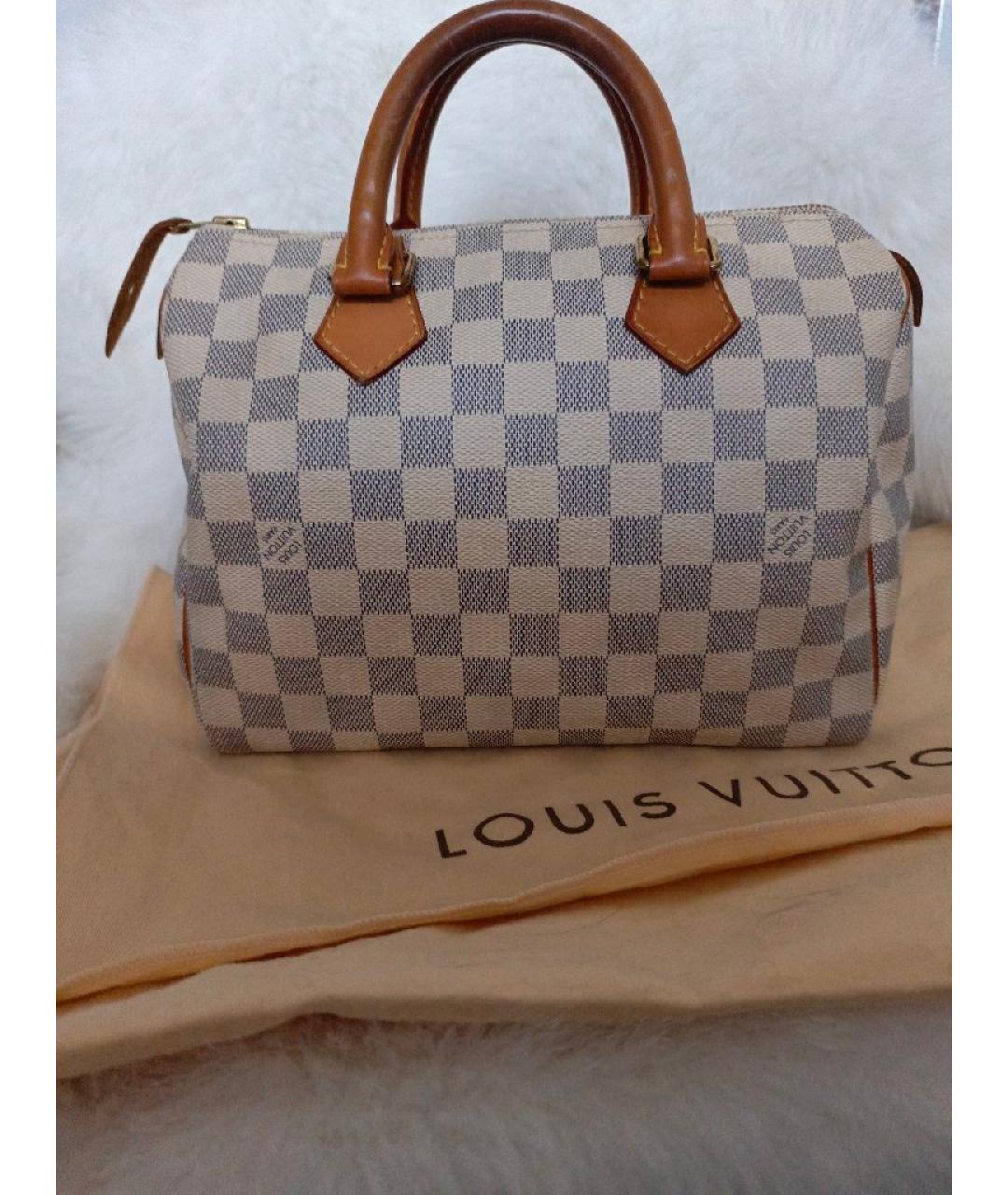 LOUIS VUITTON Белая сумка с короткими ручками, фото 3