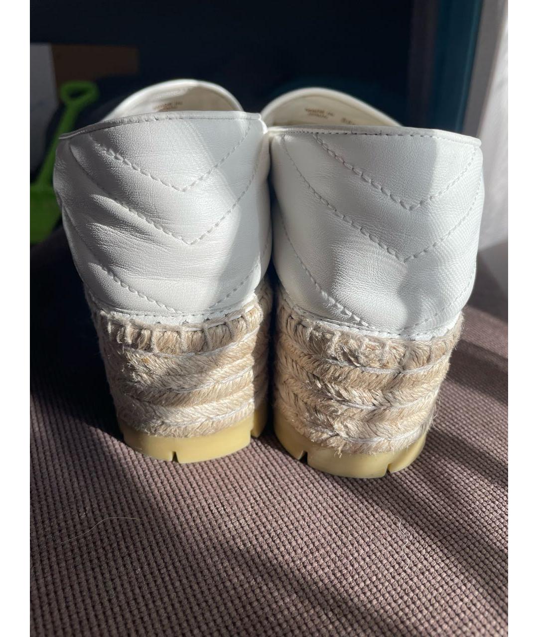 GUCCI Белые кожаные эспадрильи, фото 4