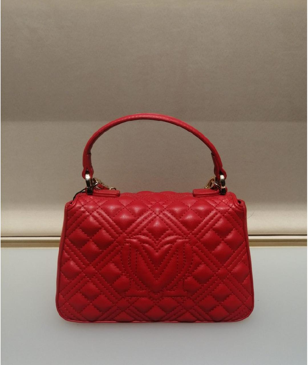 LOVE MOSCHINO Красная сумка через плечо, фото 3