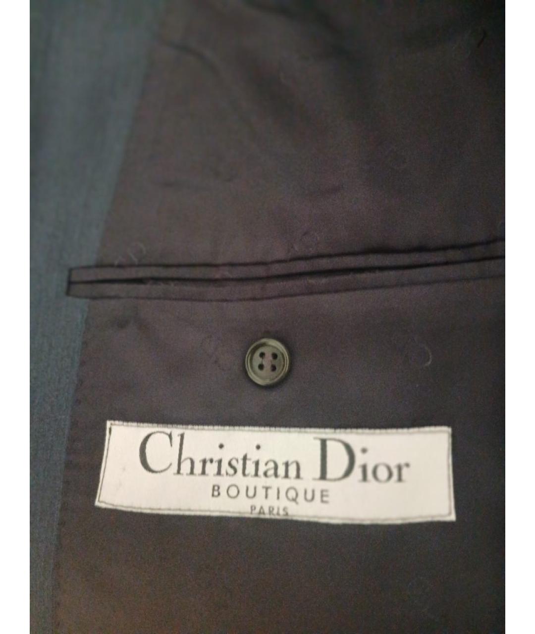 CHRISTIAN DIOR Темно-синий классический костюм, фото 7