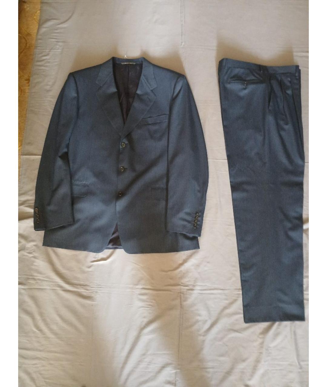 CHRISTIAN DIOR Темно-синий классический костюм, фото 8