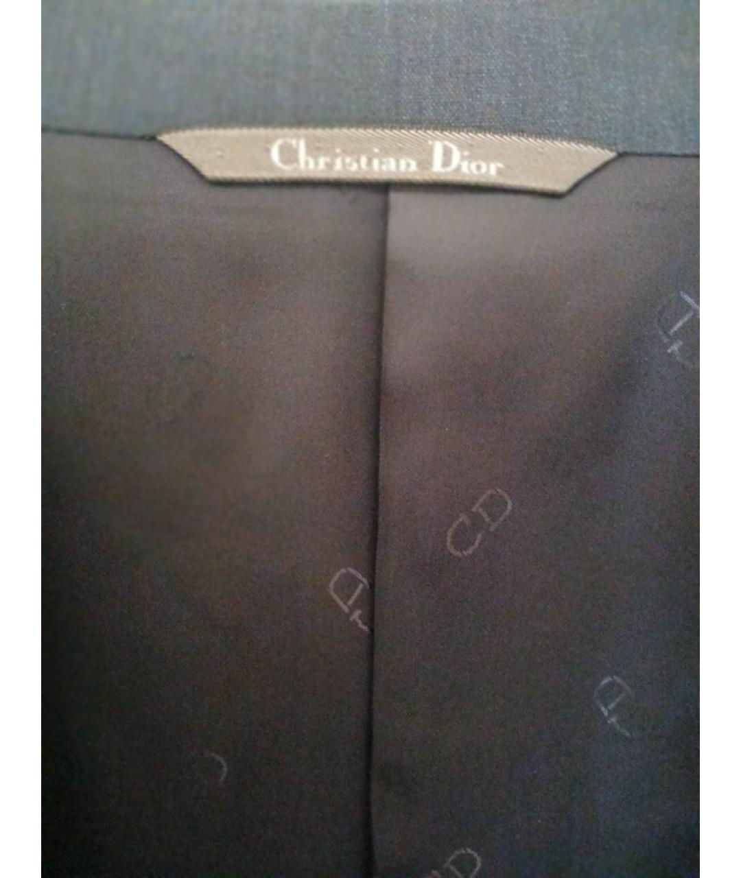 CHRISTIAN DIOR Темно-синий классический костюм, фото 2