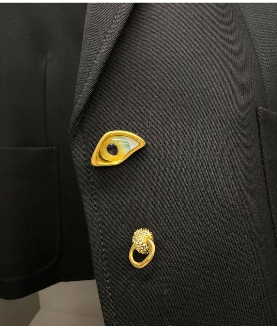 SCHIAPARELLI Черный шерстяной жакет/пиджак, фото 2