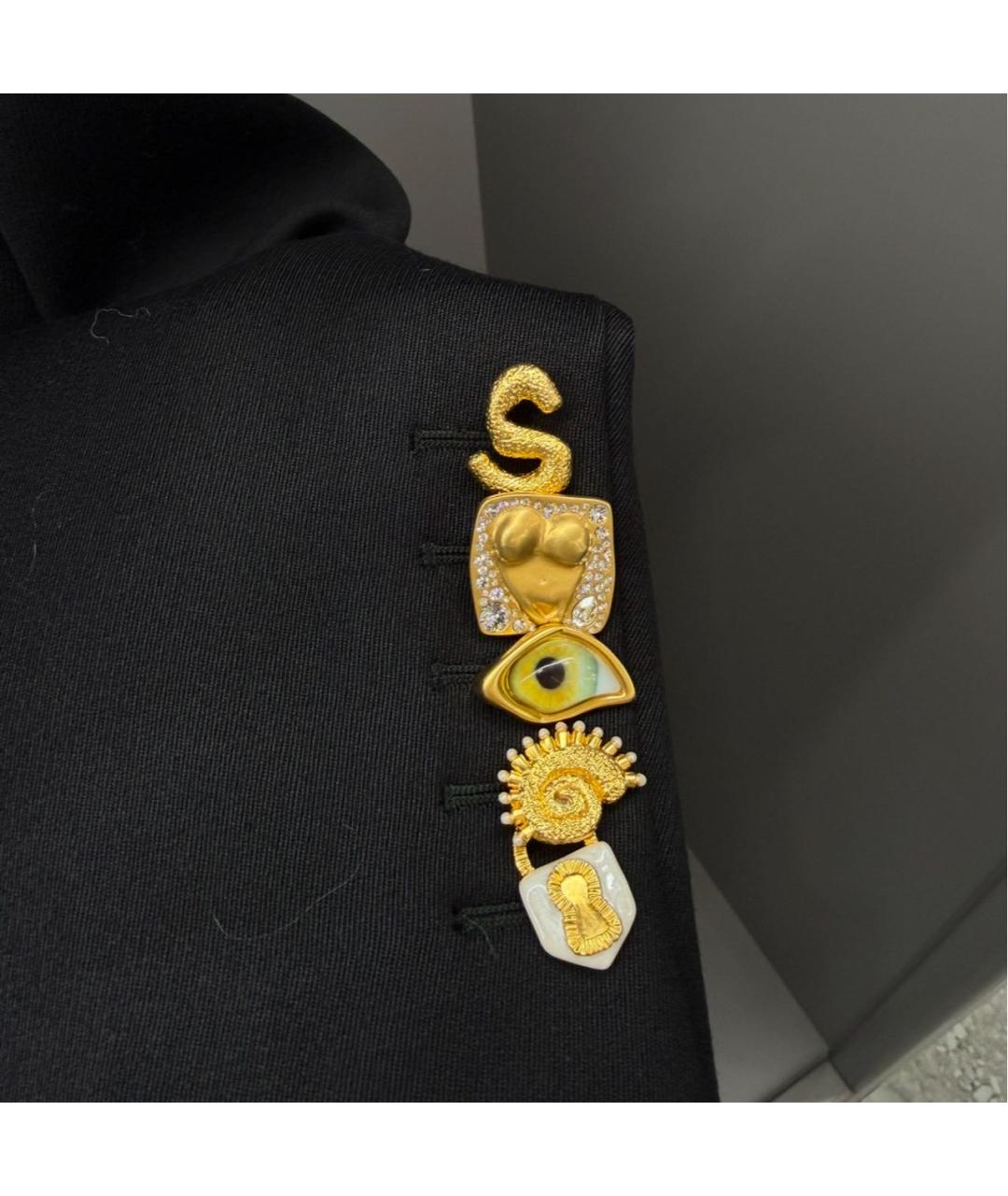 SCHIAPARELLI Черный шерстяной жакет/пиджак, фото 4