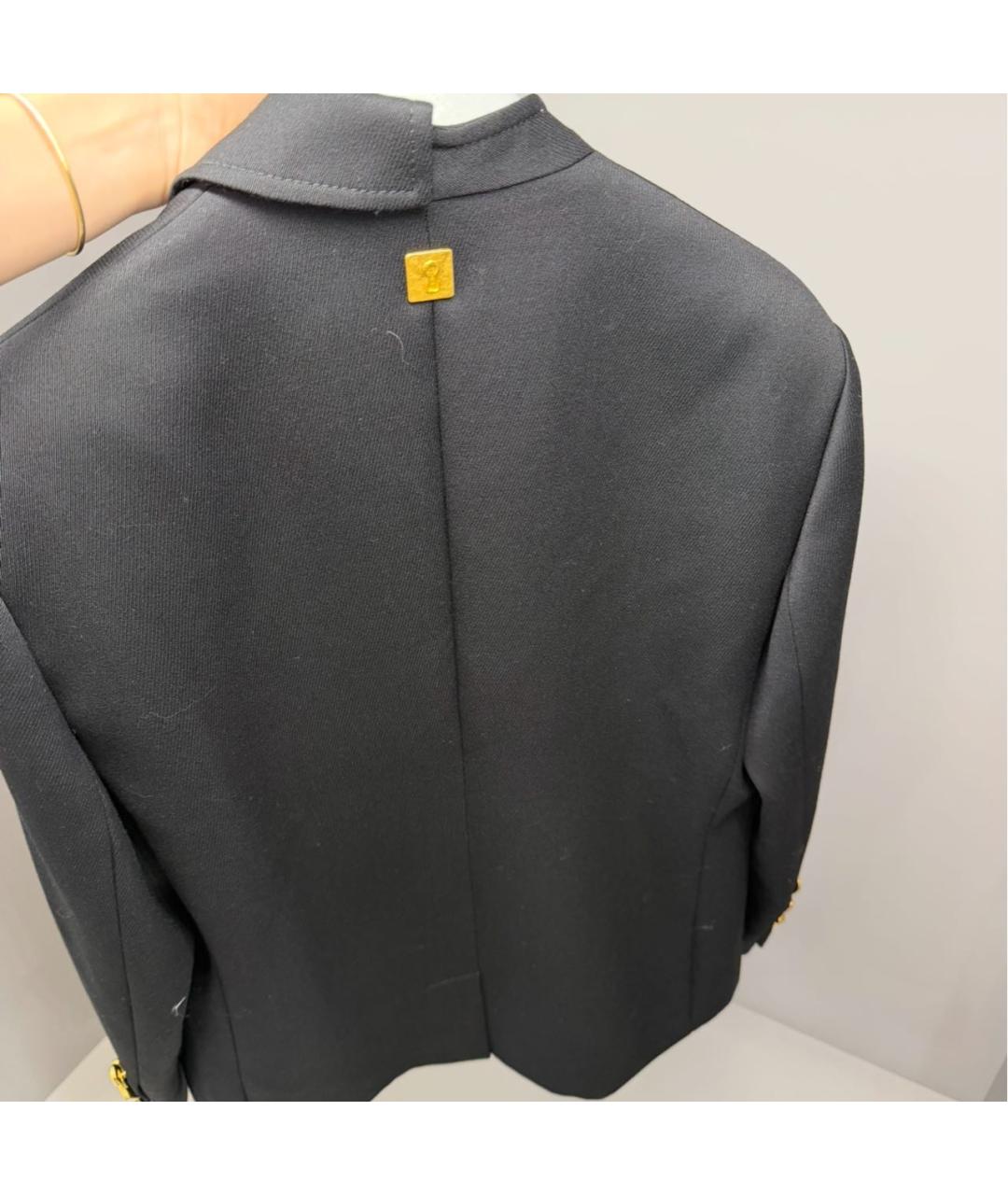 SCHIAPARELLI Черный шерстяной жакет/пиджак, фото 5