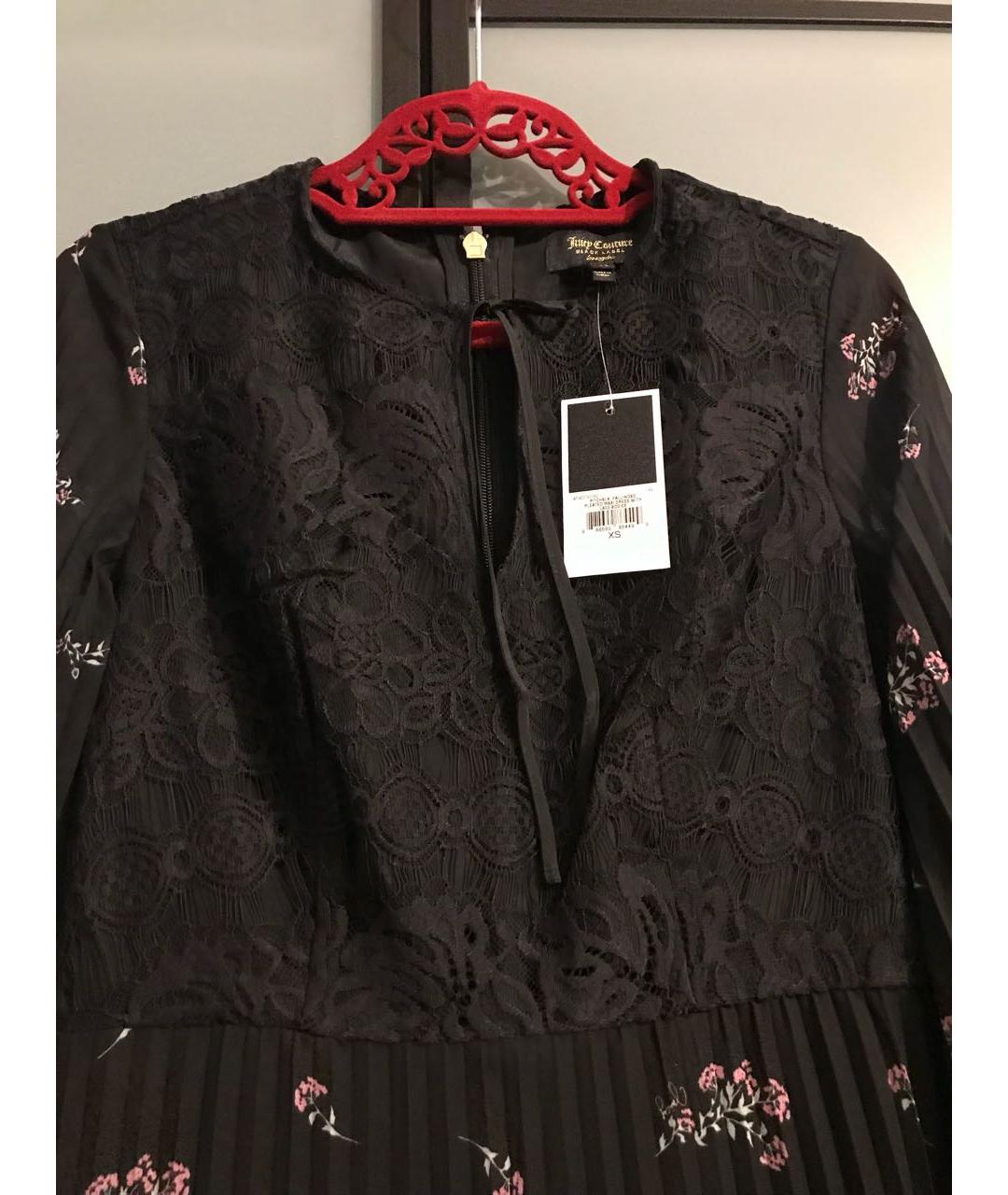 JUICY COUTURE Черное полиэстеровое повседневное платье, фото 3