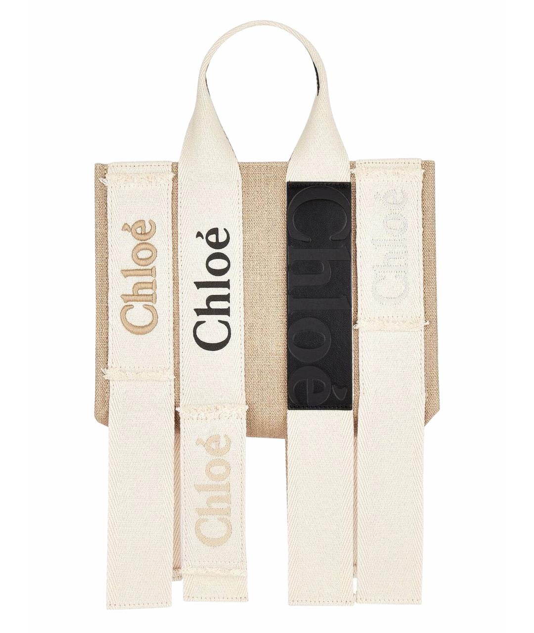 CHLOE Бежевая сумка тоут, фото 1