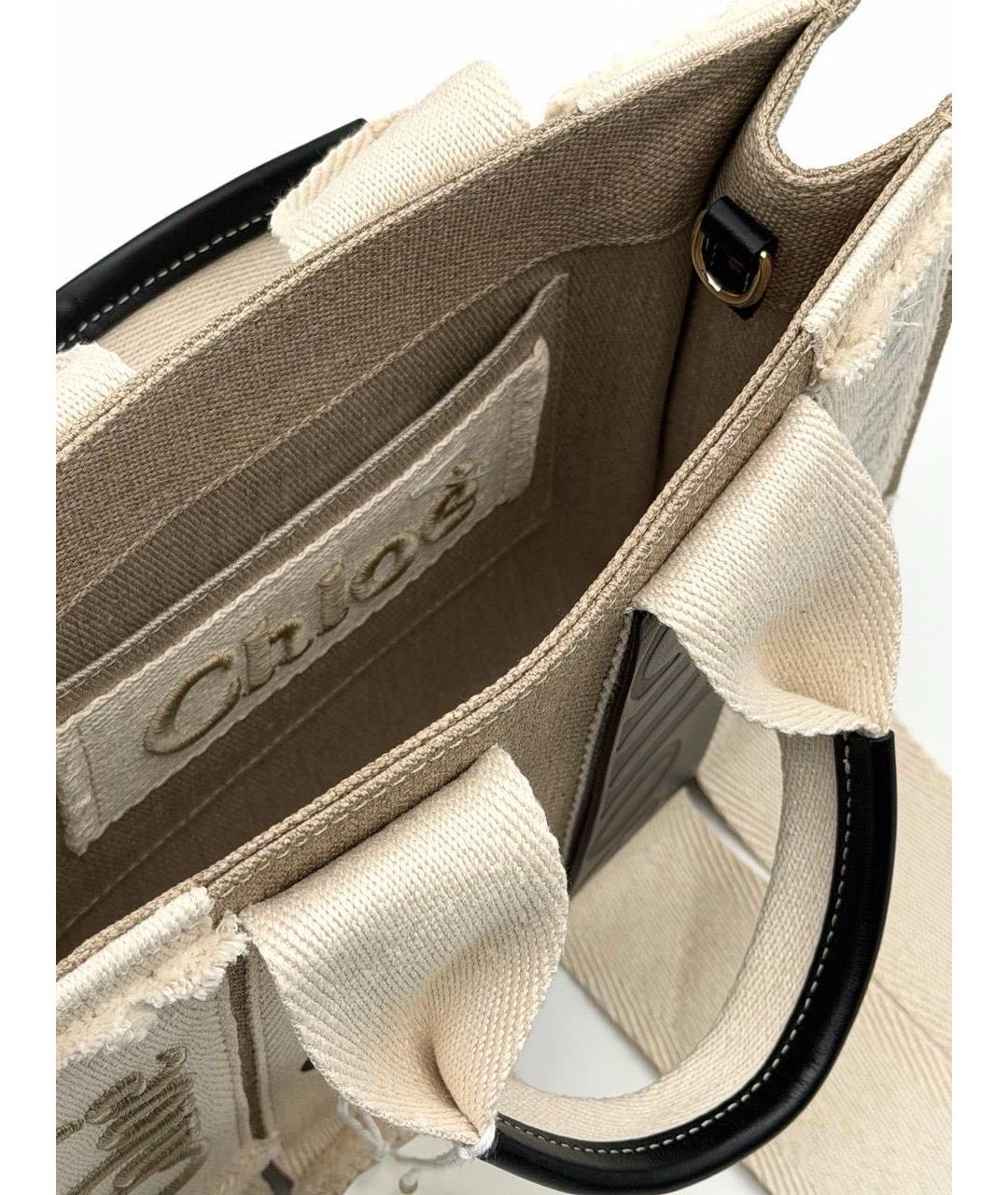 CHLOE Бежевая сумка тоут, фото 6